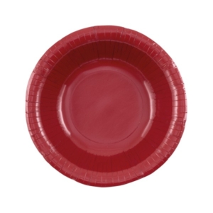 PIATTO FONDO ROUND SHAPE Ø24 cm. ROSSO BORDEAUX pz.8
