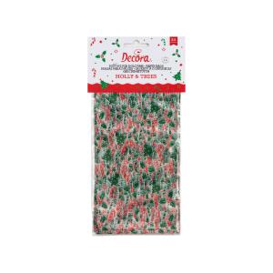CF.20 SACCHETTI PER ALIMENTI HOLLY & TREES 12,5x24
