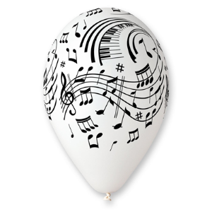 PALLONCINI LATTICE NOTE MUSICALI PZ.12 2 PALLONCINI LATTICE NOTE MUSICALI PZ.12