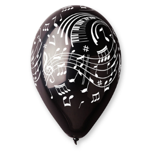 PALLONCINI LATTICE NOTE MUSICALI PZ.12 3 PALLONCINI LATTICE NOTE MUSICALI PZ.12