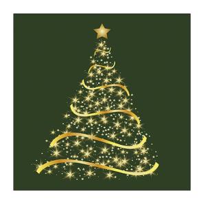 TOVAGLIOLO 33x33 cm. SHINING TREE GREEN pz.20