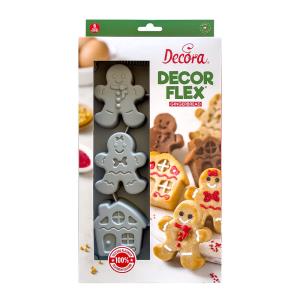 STAMPO IN SILICONE GINGERBREAD 6 CAVITA'