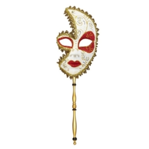 MASCHERA CON BASTONCINO MARQUISE DE SADE PZ.1