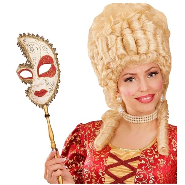 MASCHERA CON BASTONCINO MARQUISE DE SADE PZ.1 2 MASCHERA CON BASTONCINO MARQUISE DE SADE PZ.1