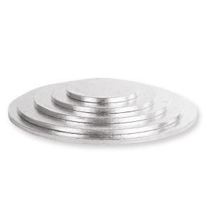 SOTTOTORTA TONDI PASTA DI CELLULOSA/ALLUMINIO ARGENTO H.1,2