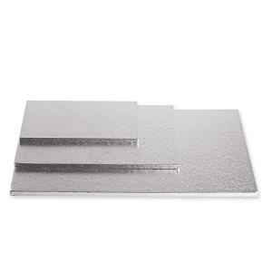 SOTTOTORTA RETTANGOLARE PASTA DI CELLULOSA/ALLUMINIO ARGENTO