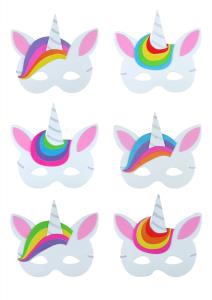 MASCHERINA GOMMA EVA UNICORNO PZ.1