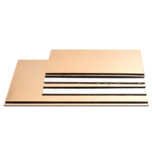 SOTTOTORTA RETTANGOLARI ORO/ARGENTO H. 1,5 mm.