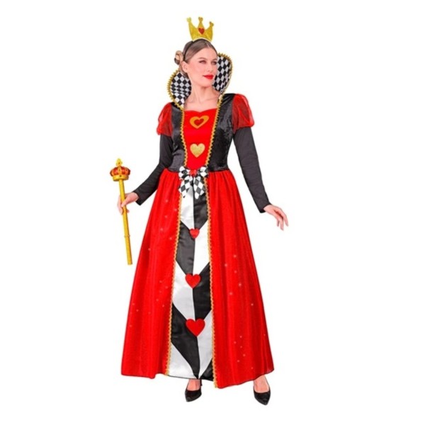 COSTUME ADULTA REGINA DI CUORI DISPONIBILE IN VARIE TAGLIE pz.1 1 COSTUME ADULTA REGINA DI CUORI DISPONIBILE IN VARIE TAGLIE pz.1