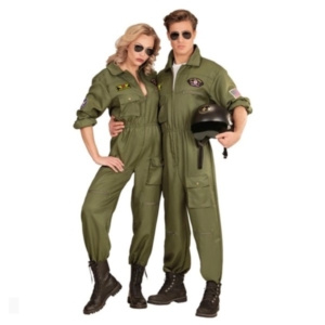COSTUME ADULTO PILOTA DI JET MILITARE DISPONIBILE IN VARIE TAGLIE