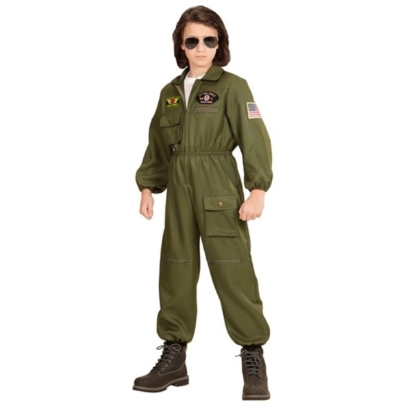 COSTUME BAMBINO/A PILOTA DI JET MILITARE DISPONIBILE IN VARIE TAGLIE 4 COSTUME BAMBINO/A PILOTA DI JET MILITARE DISPONIBILE IN VARIE TAGLIE