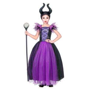 COSTUME BAMBINA MALEFICA DISPONIBILE IN VARIE TAGLIE pz.1