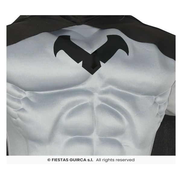 COSTUME BAMBINO SUPEREROE MANTELLO NERO PIPISTRELLO DISPONIBILE IN VARIE TAGLIE PZ.1