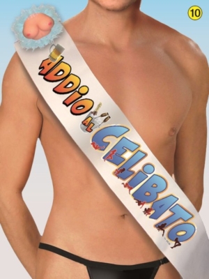 FASCIA SEXY CON APPLICAZIONI ADDIO AL CELIBATO pz.1