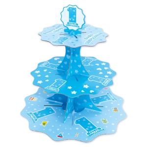 ALZATINA MUFFIN 3 PIANI ONE LIGHT BLUE pz.1