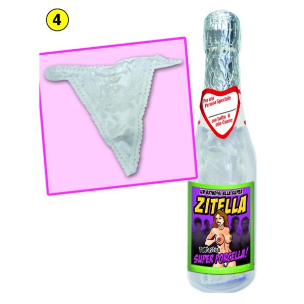 BOTTIGLIA SORPRESA CON PERIZOMA ZITELLA SUPER PORCELLA PZ.1 1 BOTTIGLIA SORPRESA CON PERIZOMA ZITELLA SUPER PORCELLA PZ.1