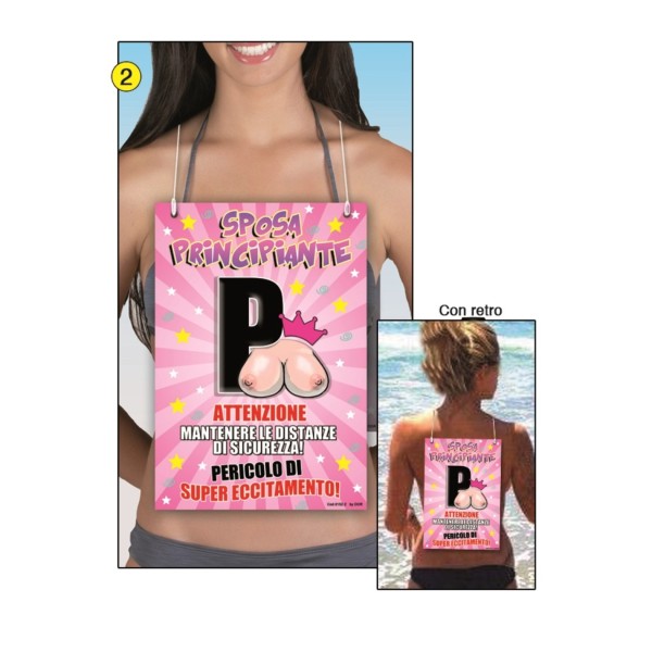 CARTELLO SANDWICH SPOSA PRINCIPIANTE 1 CARTELLO SANDWICH SPOSA PRINCIPIANTE