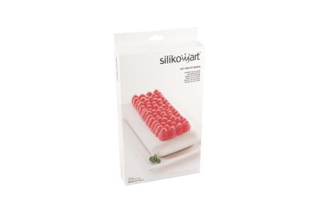STAMPO SILICONE FRUTTI ROSSI KIT TORTIERA + TAPPETINO SILIKOMART 6 STAMPO SILICONE FRUTTI ROSSI KIT TORTIERA + TAPPETINO SILIKOMART