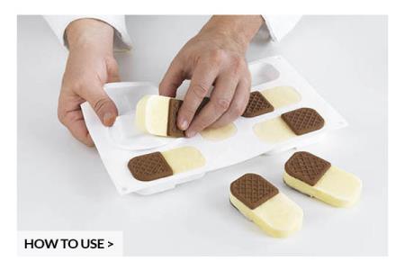 STAMPO SILICONE PER GELATO BISCOTTO KIT 2 PZ. SILIKOMART 4 STAMPO SILICONE PER GELATO BISCOTTO KIT 2 PZ. SILIKOMART