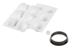 STAMPO SILICONE KIT TARTE RING MONTBLANC Ø80 mm. SILIKOMART pz.1