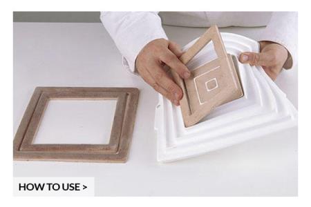 STAMPO SILICONE INSERT DECOR SQUARE SILIKOMART 5 STAMPO SILICONE INSERT DECOR SQUARE SILIKOMART