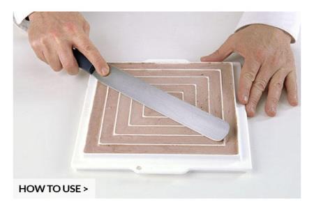 STAMPO SILICONE INSERT DECOR SQUARE SILIKOMART 4 STAMPO SILICONE INSERT DECOR SQUARE SILIKOMART