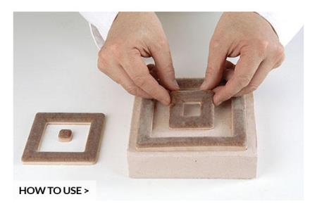 STAMPO SILICONE INSERT DECOR SQUARE SILIKOMART 3 STAMPO SILICONE INSERT DECOR SQUARE SILIKOMART