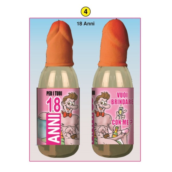 BIBERON MINI CON PENE 18 ANNI LEI 1 BIBERON MINI CON PENE 18 ANNI LEI