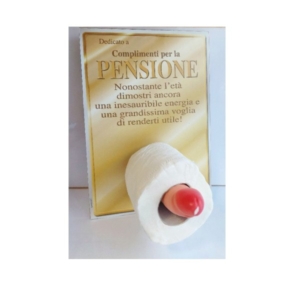 QUADRETTO DA APPENDERE PORTACARTA IGIENICA A FORMA DI PENE PENSIONATO