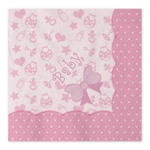 TOVAGLIOLO 33x33 cm. BABY GIRL pz.16