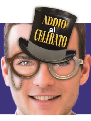 OCCHIALI CILINDRO ADDIO AL CELIBATO pz.1