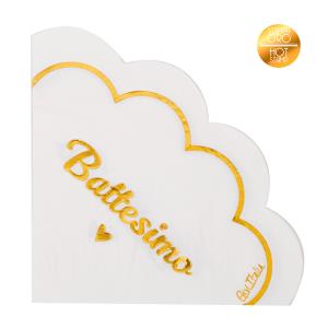 TOVAGLIOLO BIANCO SMERLATO STAMPA BATTESIMO ORO PZ.16 1 TOVAGLIOLO BIANCO SMERLATO STAMPA BATTESIMO ORO PZ.16