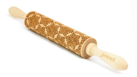 MATTARELLO LEGNO MEDIUM FLOWER MANDALA pz.1 2 MATTARELLO LEGNO MEDIUM FLOWER MANDALA pz.1
