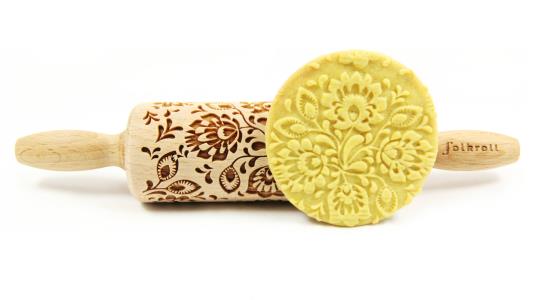 MATTARELLO LEGNO JUNIOR FOLK FLORAL pz.1 3 MATTARELLO LEGNO JUNIOR FOLK FLORAL pz.1