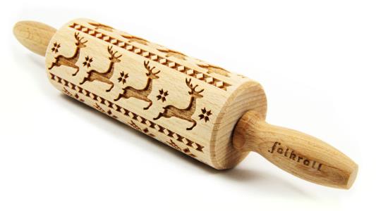 MATTARELLO LEGNO JUNIOR SCANDINAVIAN CHRISTMAS pz.1 2 MATTARELLO LEGNO JUNIOR SCANDINAVIAN CHRISTMAS pz.1
